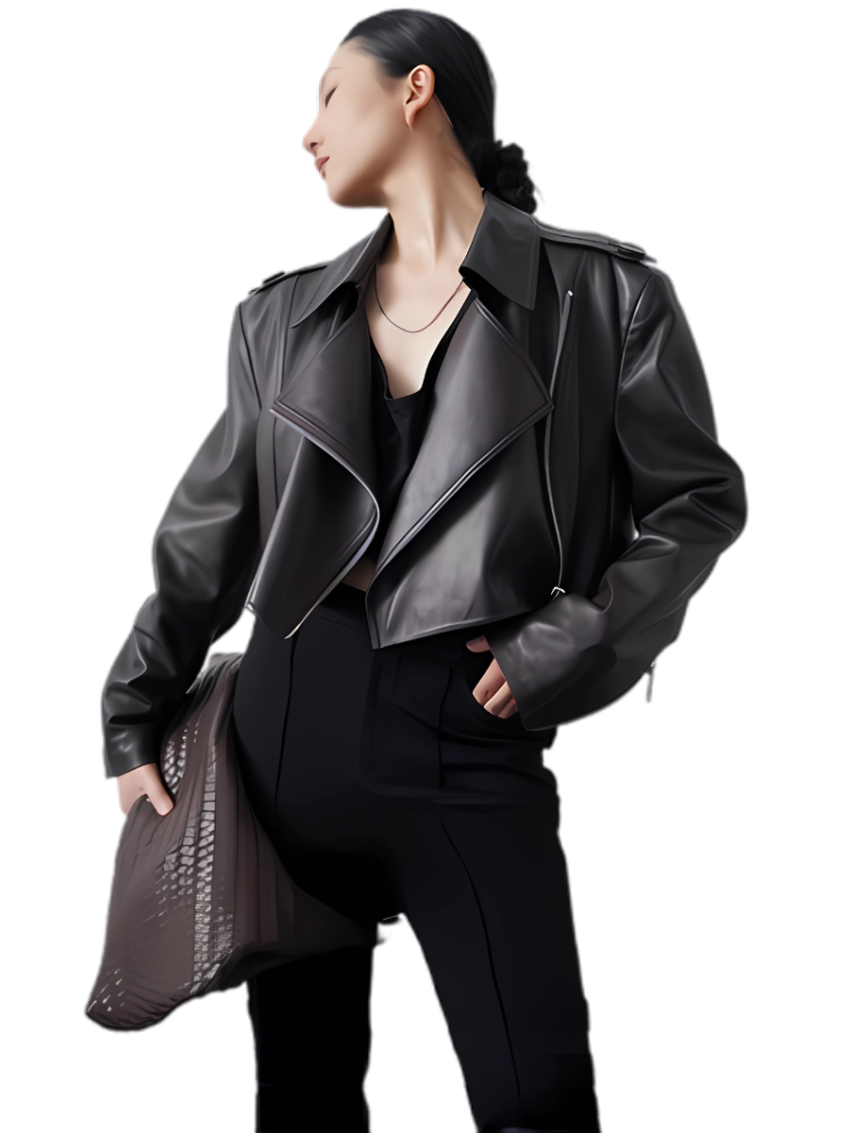 Motorcycle-style Leather Jacket