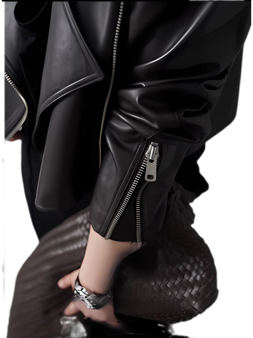 Motorcycle-style Leather Jacket