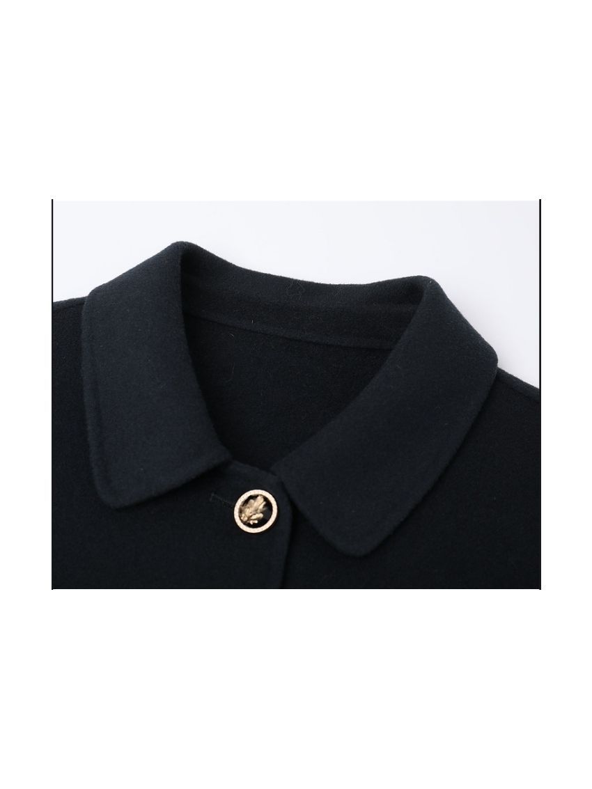 Woolen Coat Medium Length Coat