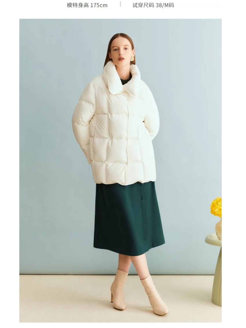 Warm Cream White Down Clothing