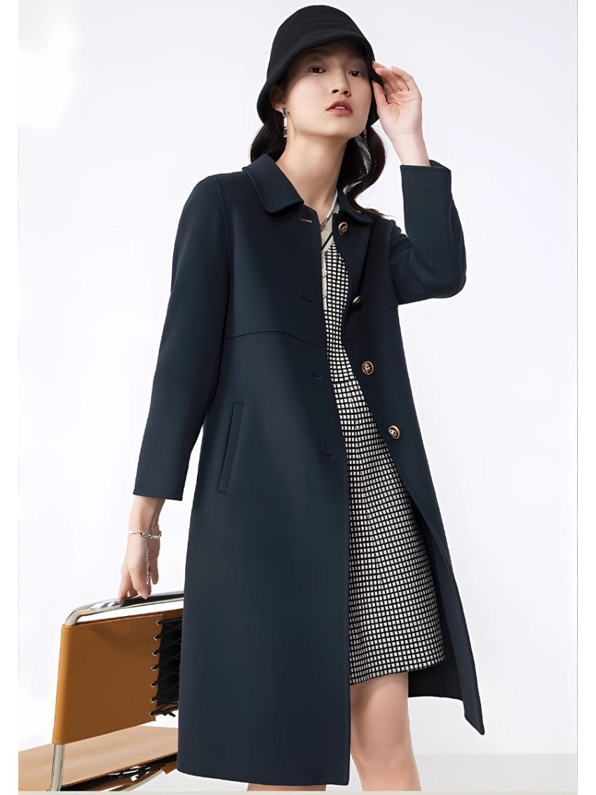 Woolen Coat Medium Length Coat