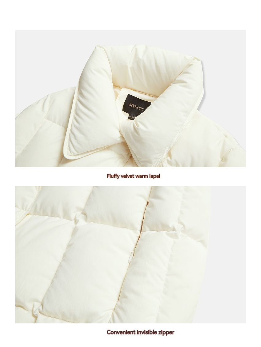 Warm Cream White Down Clothing