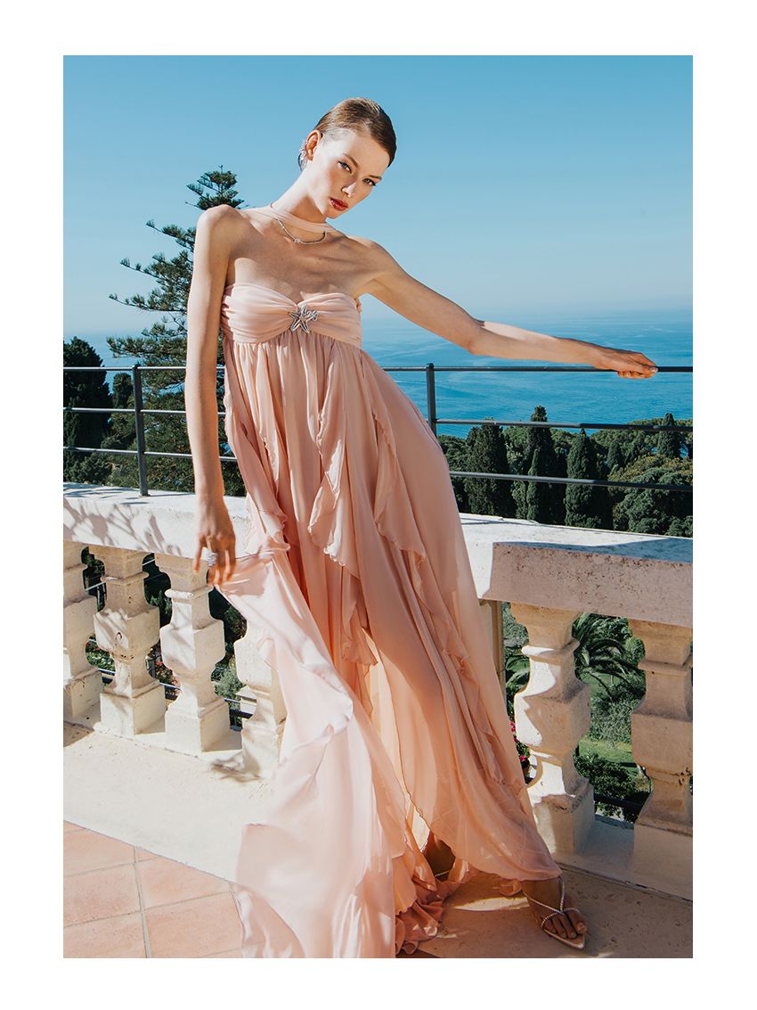 Strapless Backless Dress