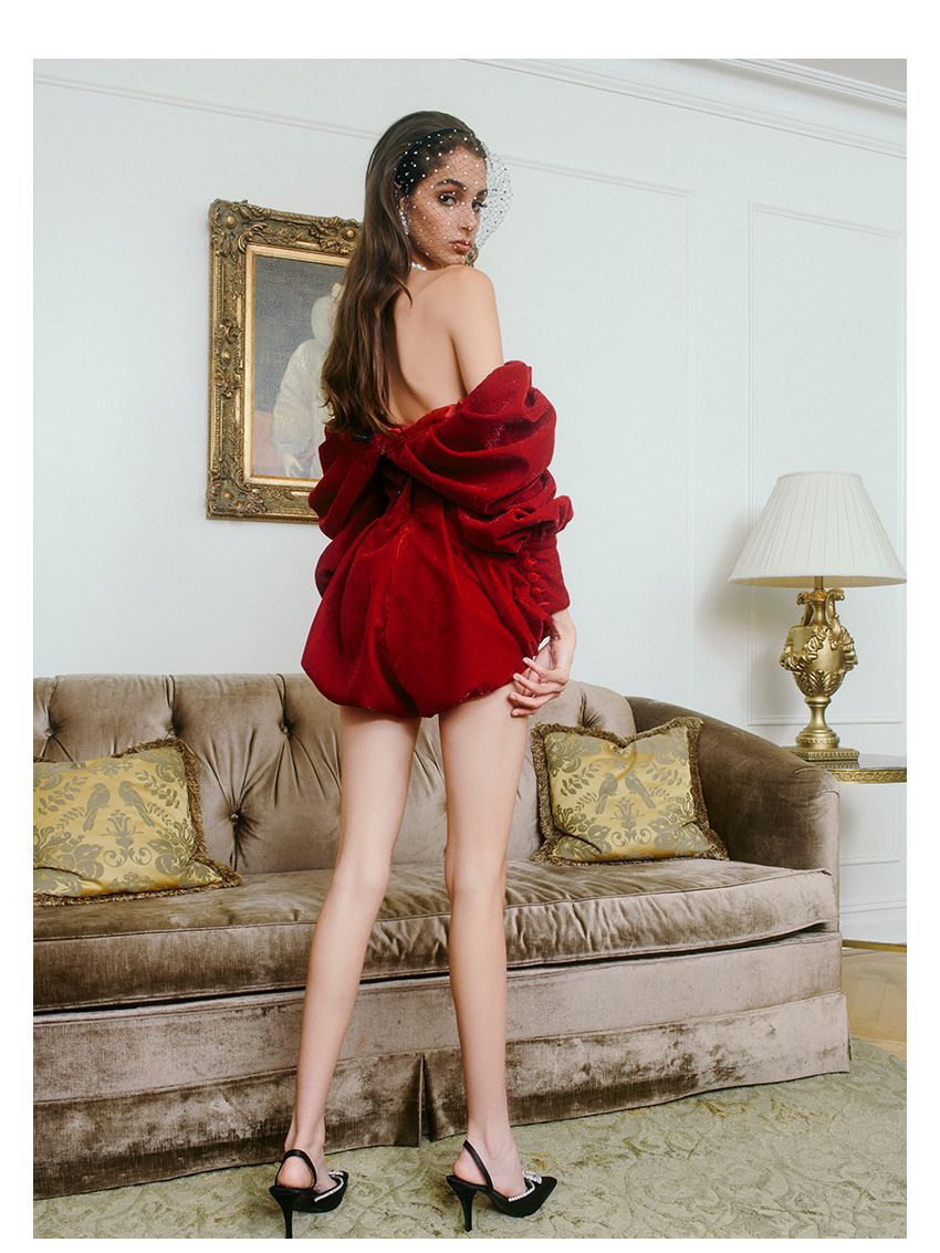 Knotted One-piece Shorts