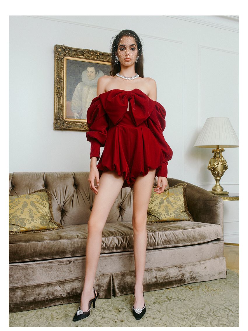 Knotted One-piece Shorts