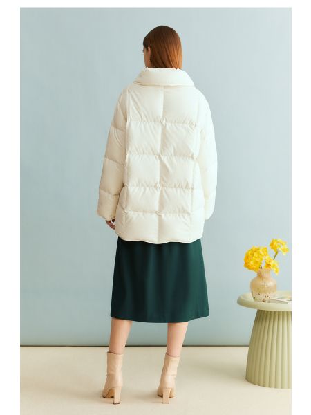 Warm Cream White Down Clothing
